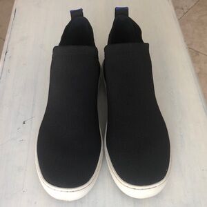 Rothys | Chelsea High Top Knit Sneaker Black Size 9.5